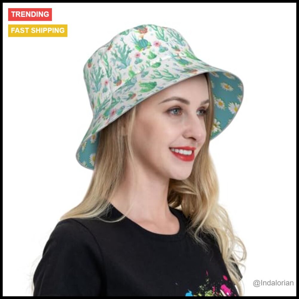 Reversible Bucket Hat Packable Uv Protection Fish… - image 6